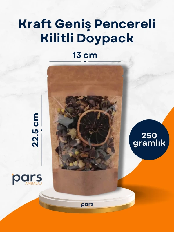 Kraft-Geniş-Pencereli-Doypack-13cm-22-5cm