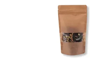 Kraft Pencereli Doypack