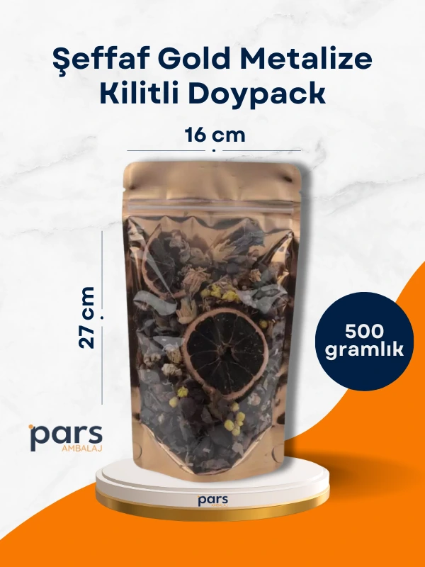 Şeffaf-Gold-Metalize-Doypack-16cm-27cm